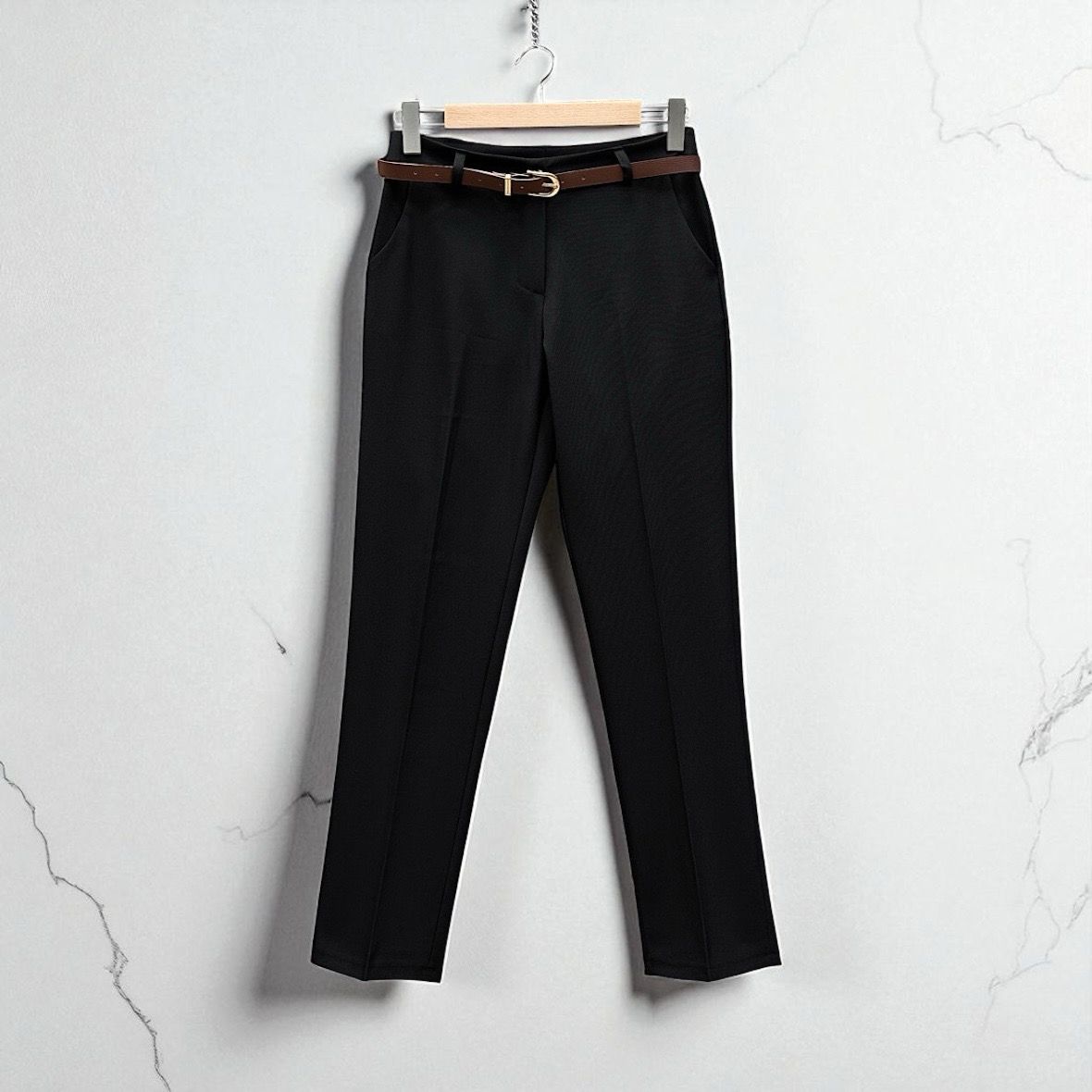 Klassieke geklede mid Waist broek- driekwart costume broek voor dames