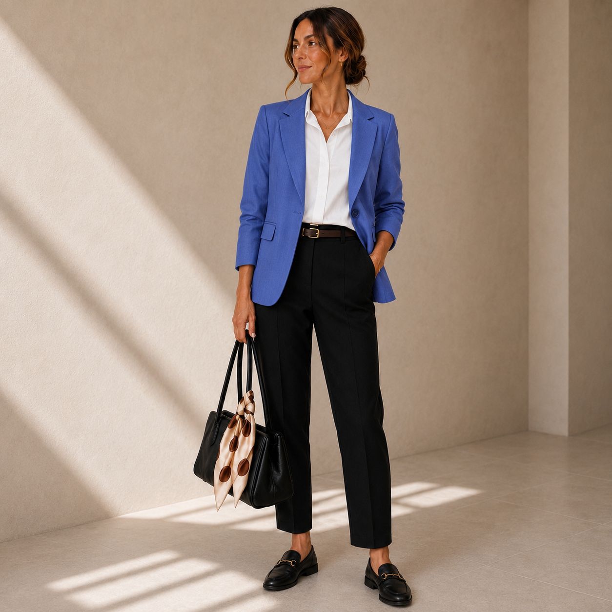 Klassieke geklede mid Waist broek- driekwart costume broek voor dames