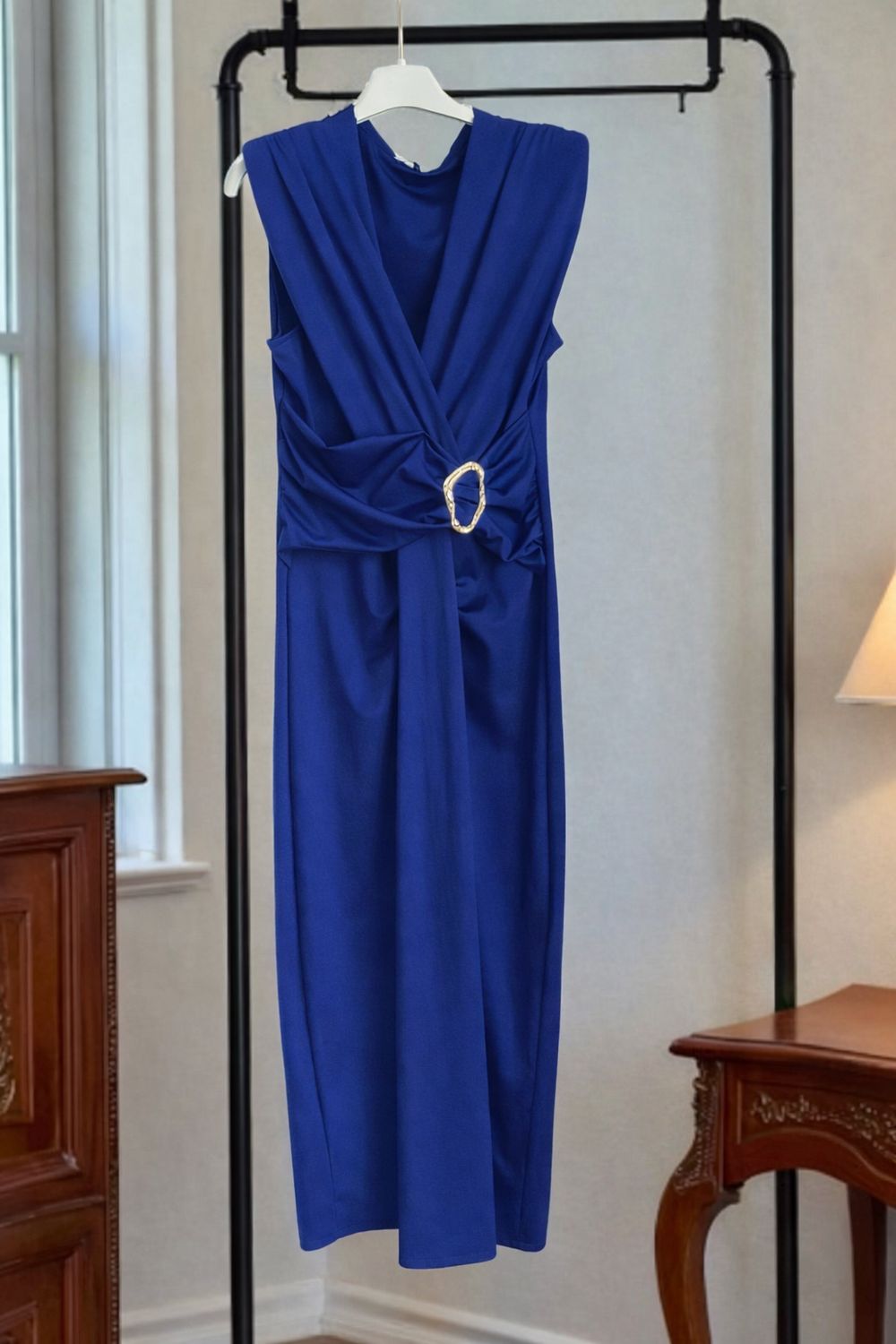 Slanke Aanpassende Maxi Jurk Met Split - Casual Chique Jurk Dames