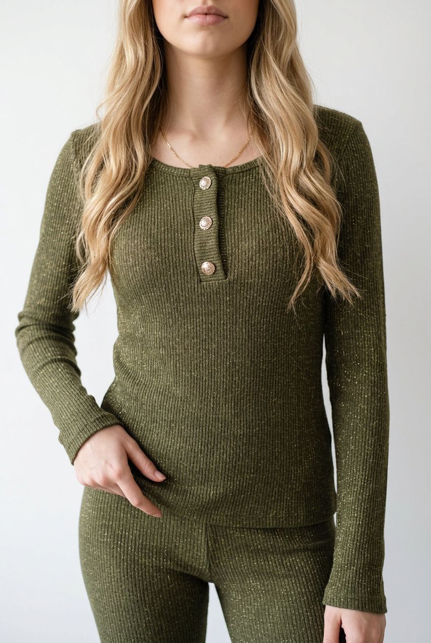 Dames Top met Knopen – Lichte One Size Trui