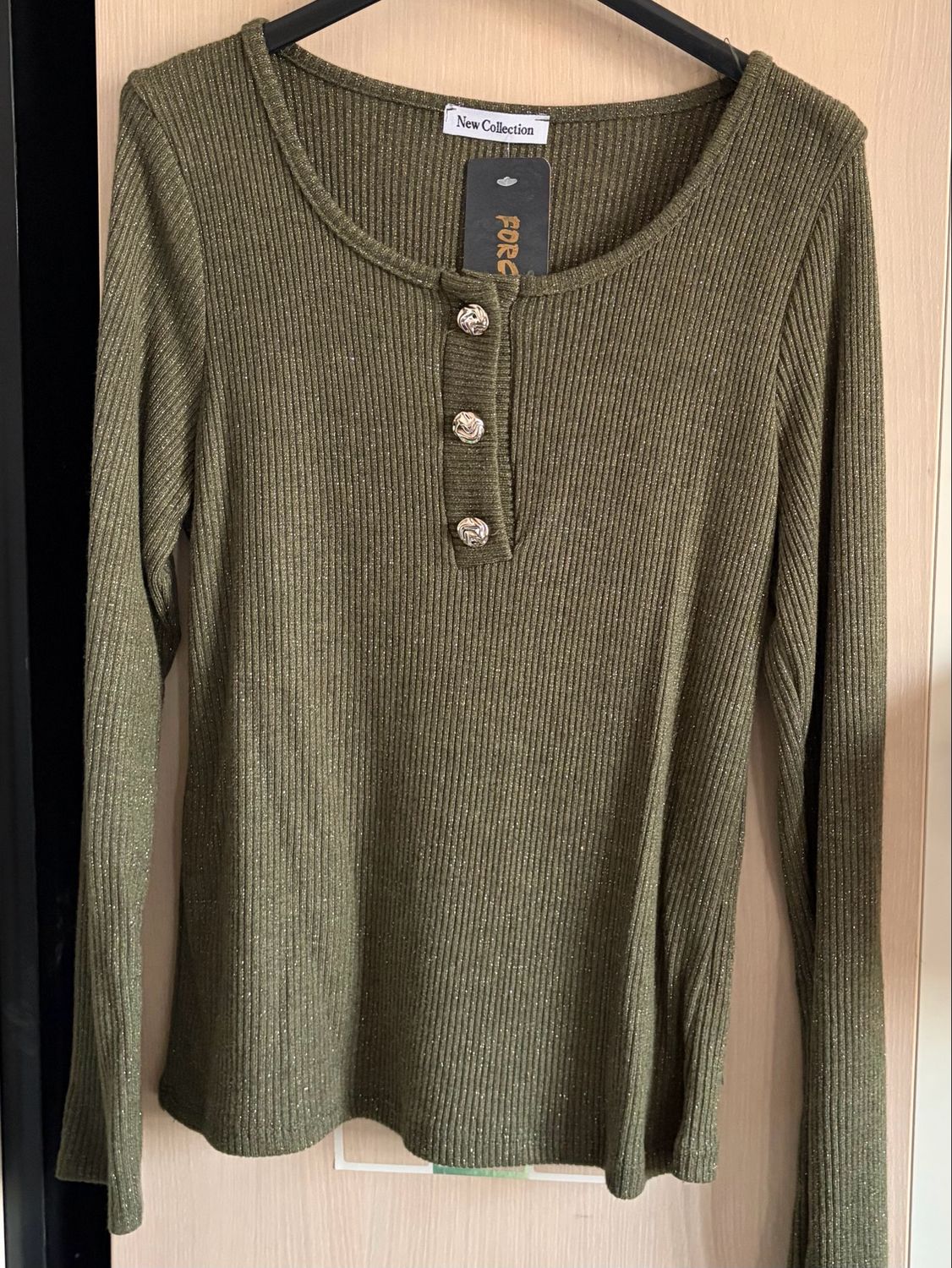 Dames Top met Knopen – Lichte One Size Trui