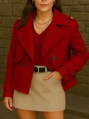 Modern cropped jacket dames – Elegant jasje met voering