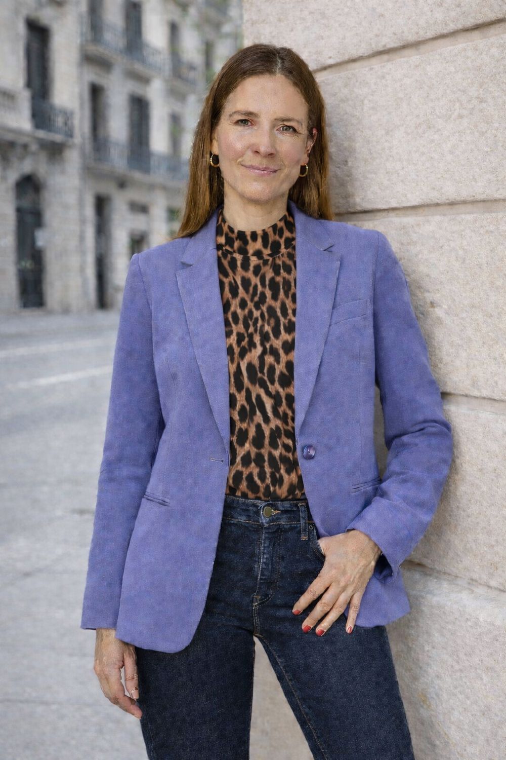 Romantische chique blouse met trendy vloeiende mouwen &amp; viscose voering