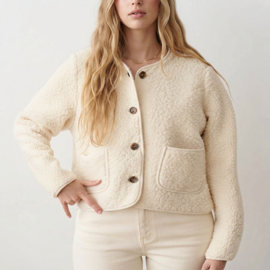 Boxy Teddy Gilet- Zachte Winter Vest Voor Dames