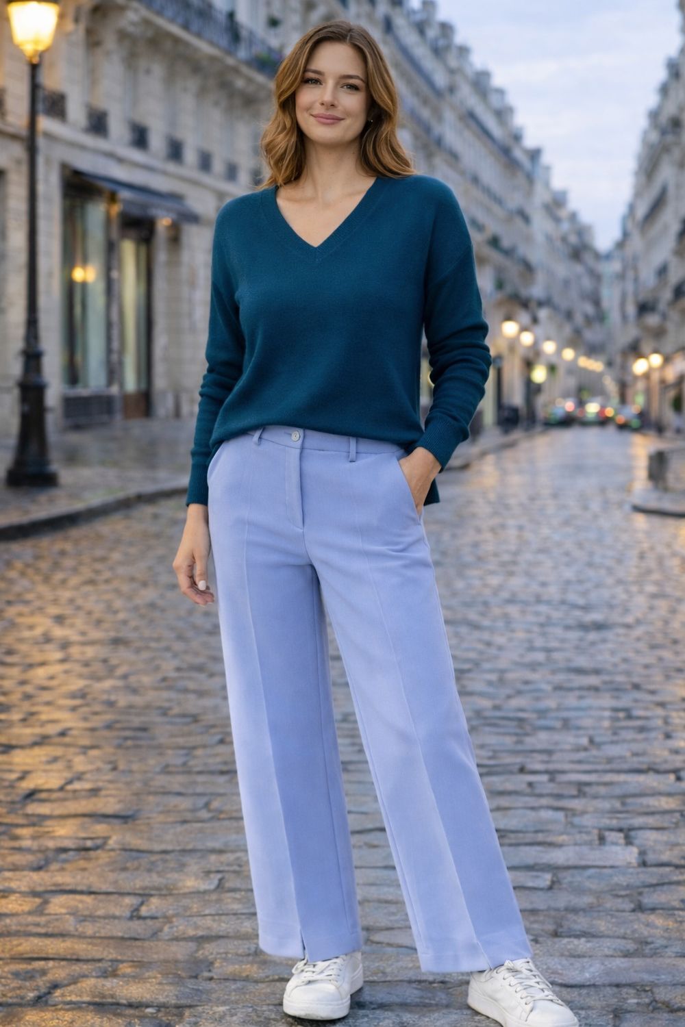 one size Zachte Comfy V-Hals Sweaters – Everyday Essentials