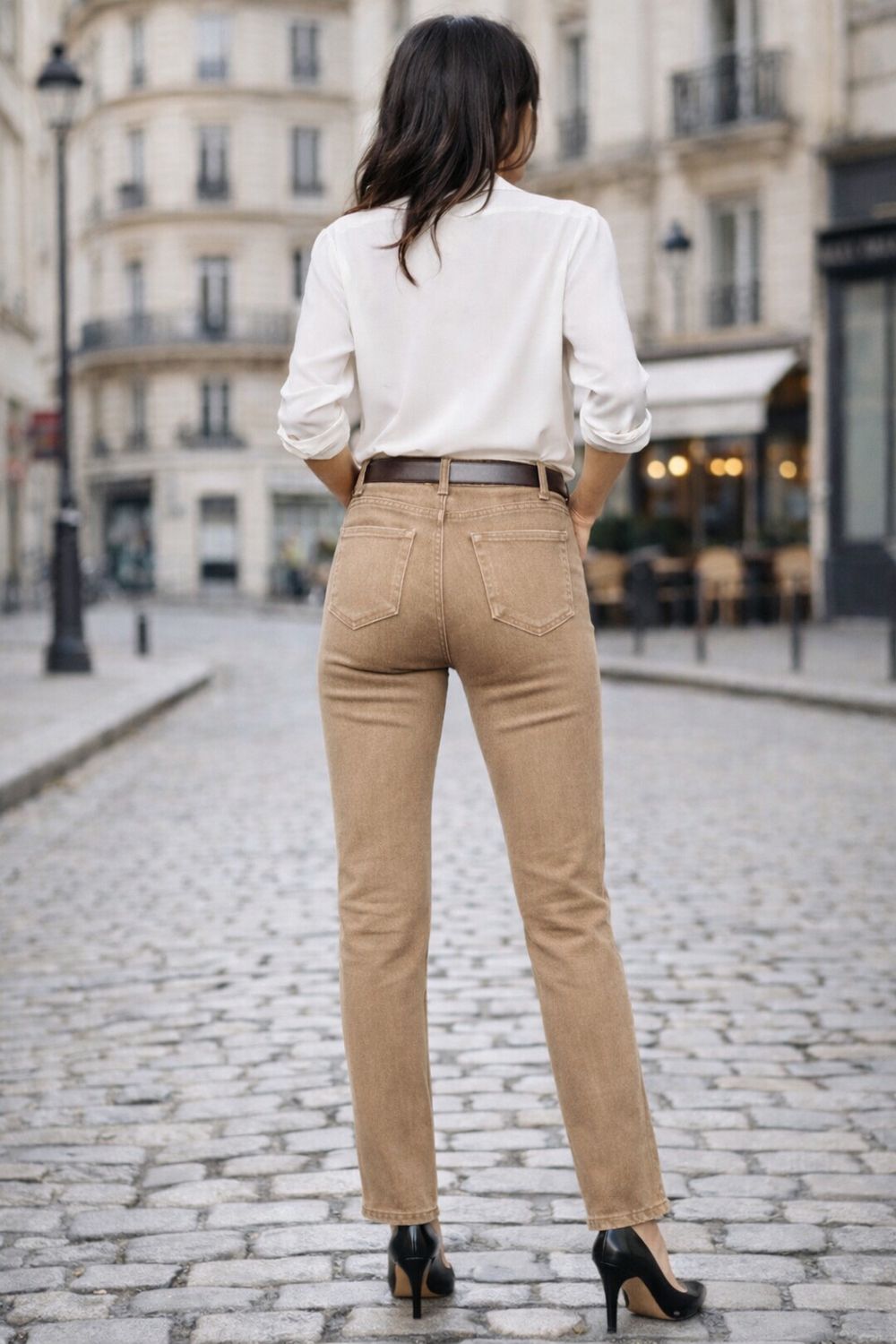 Gekleurde Jeans Recht Model Voor Dames- Straight Fit Jeans