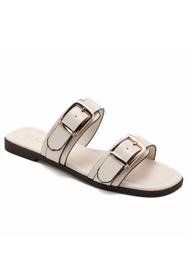 Elegante sandalen met verstelbare gespen en comfortabele zool/ Open Instap Sandalen