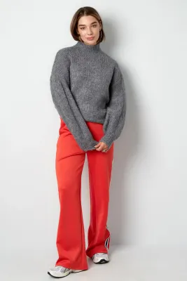 Grijze knit sweaterl
