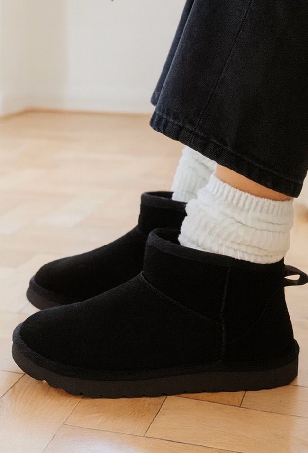 Zwarte Cozy instapboots met warme voering – Comfort &amp; stijl | Infinity Me