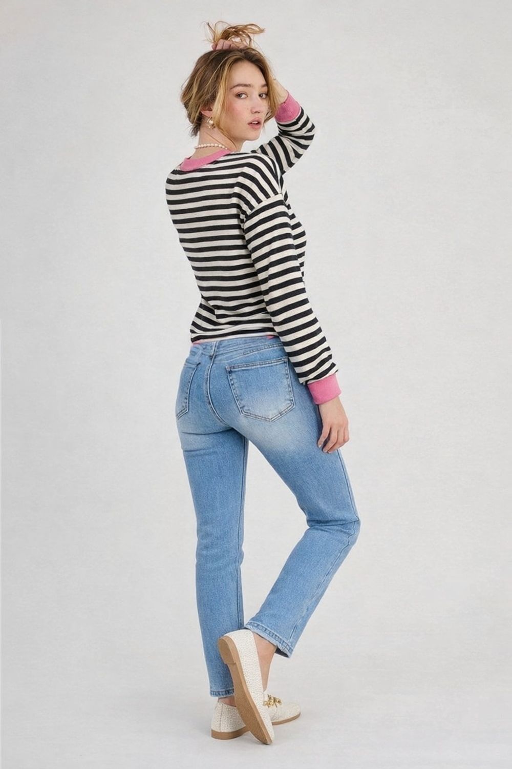 Denim Jeans Recht Model Voor Dames- Straight Fit Jeans