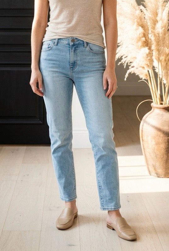 Denim Jeans Recht Model Voor Dames- Straight Fit Jeans