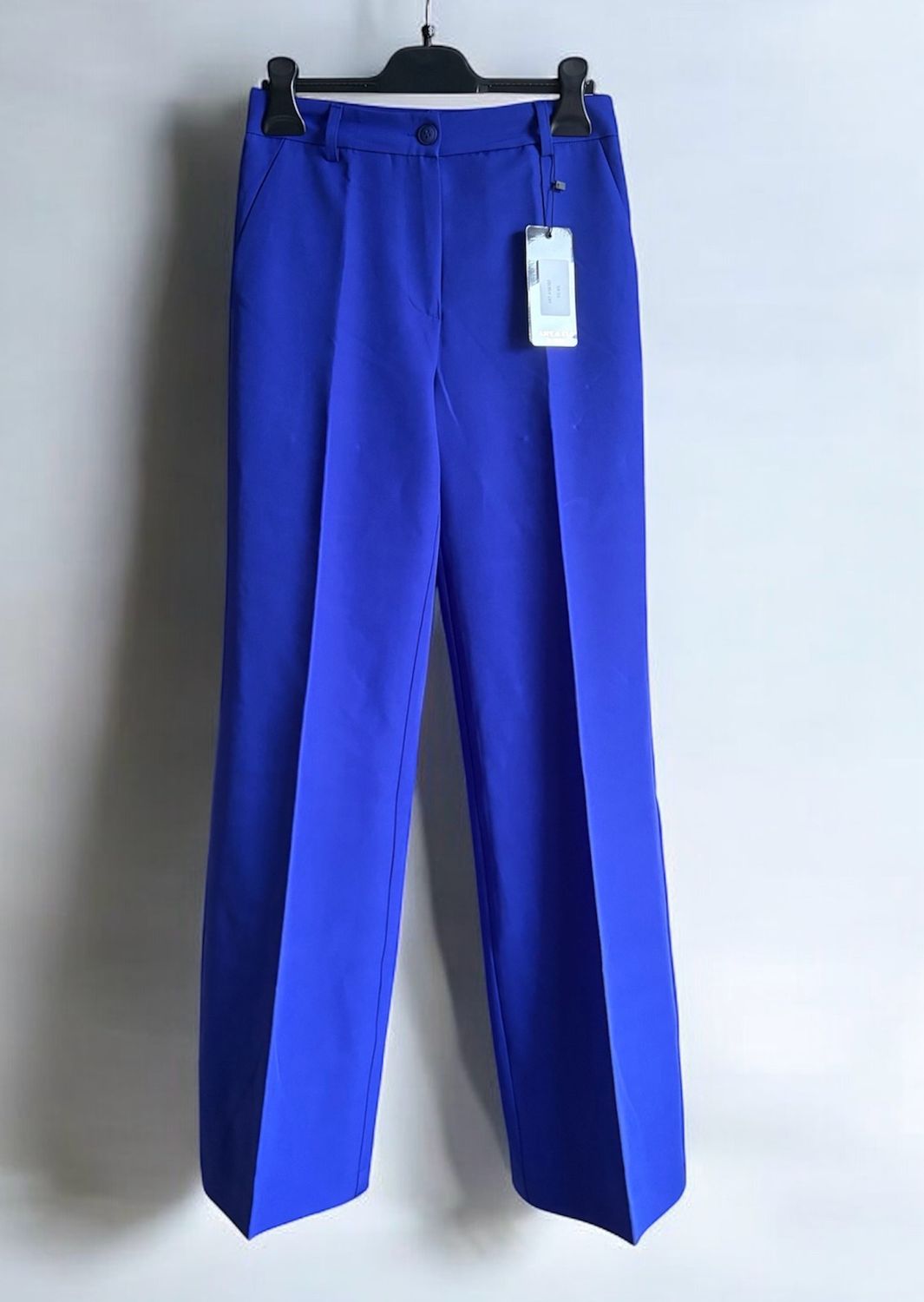 Purple Straight Cut Pantalon – Tijdloos, Elegant &amp; Modern- Purple Blauw