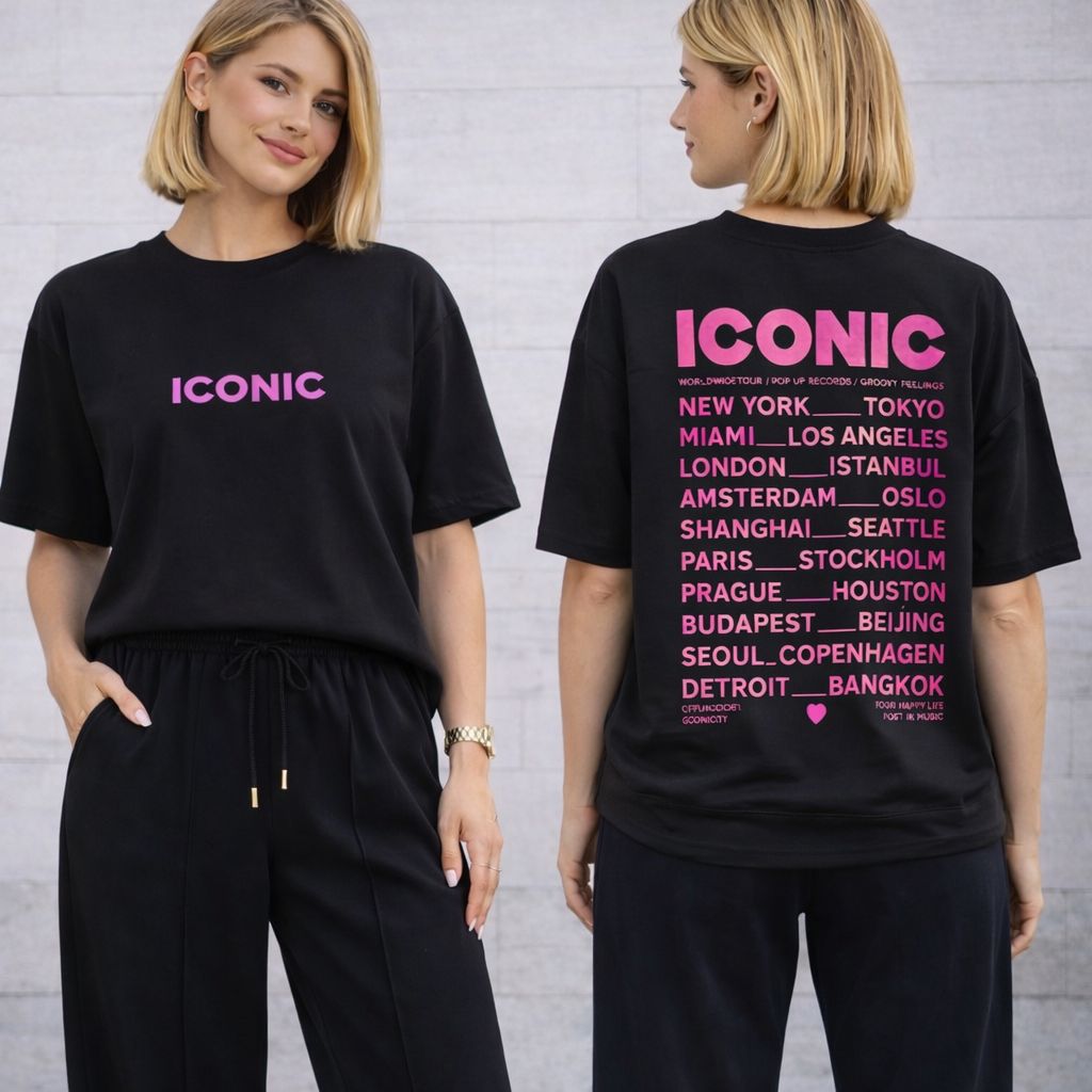 ICONIC Statement T-Shirt – Relaxed Fit met Print