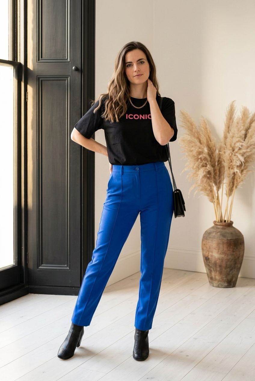 ICONIC Statement T-Shirt – Relaxed Fit met Print