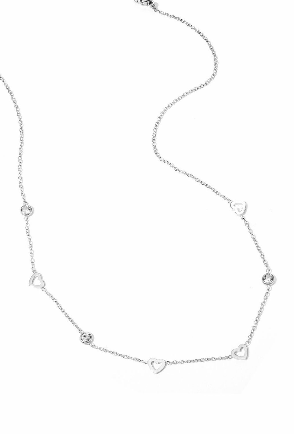 Fijne Gouden Ketting met Hartjes &amp; Zirkonia – Elegant &amp; Tijdloos