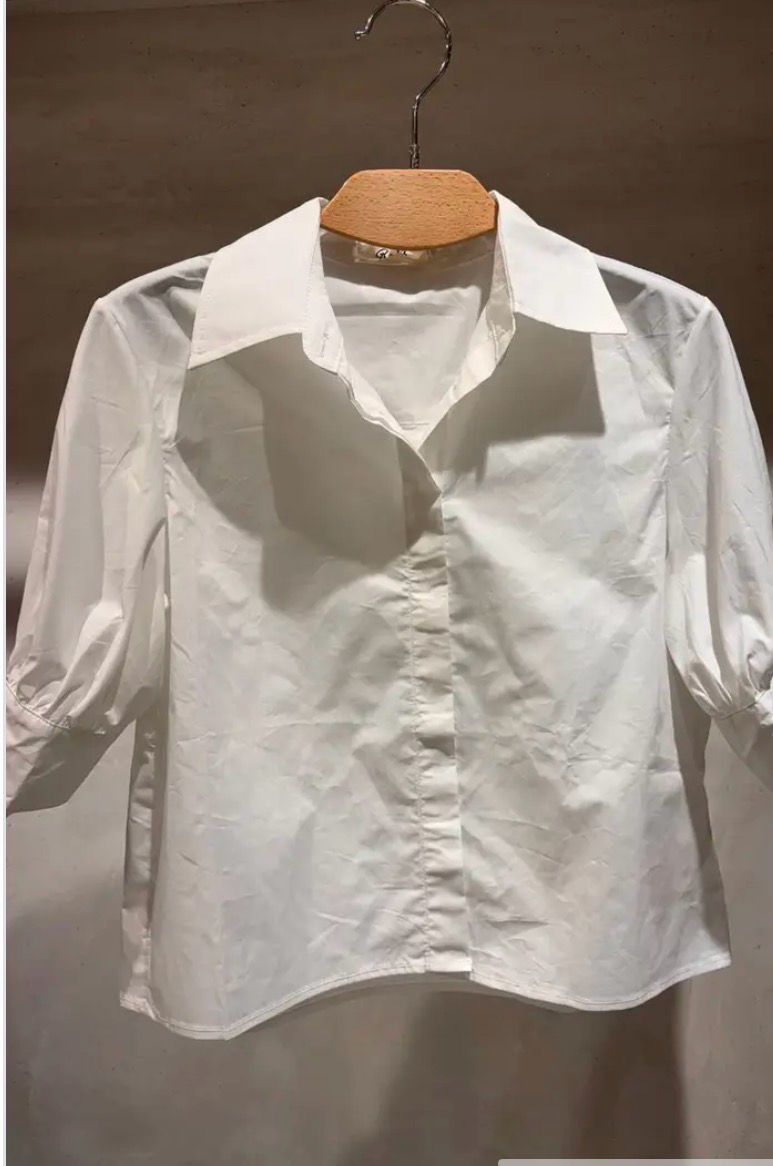 Cropped Witte Blouse – Tijdloos &amp; Elegant