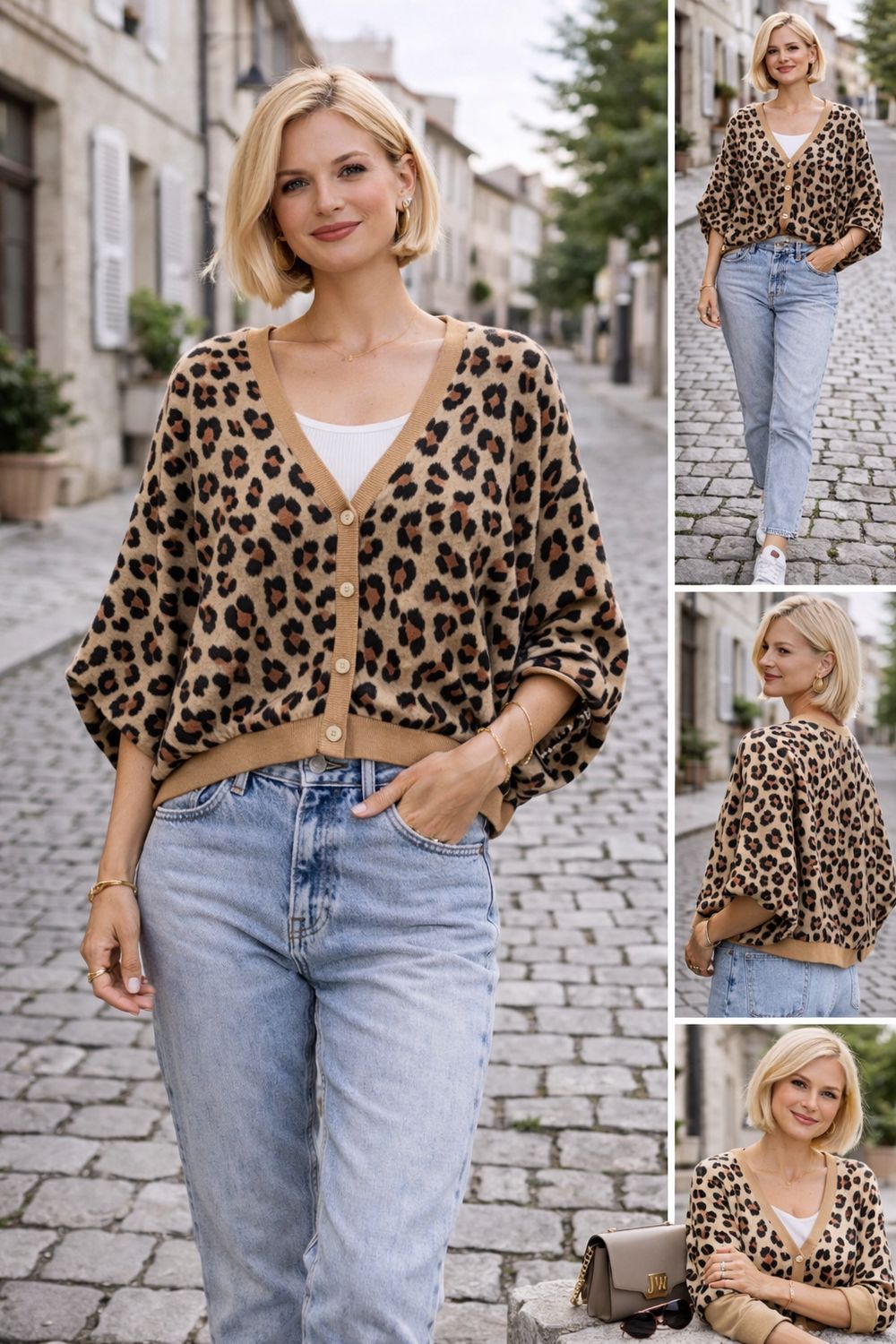 Korte GILET Voor Danes- Satin Look Kimono Gilet