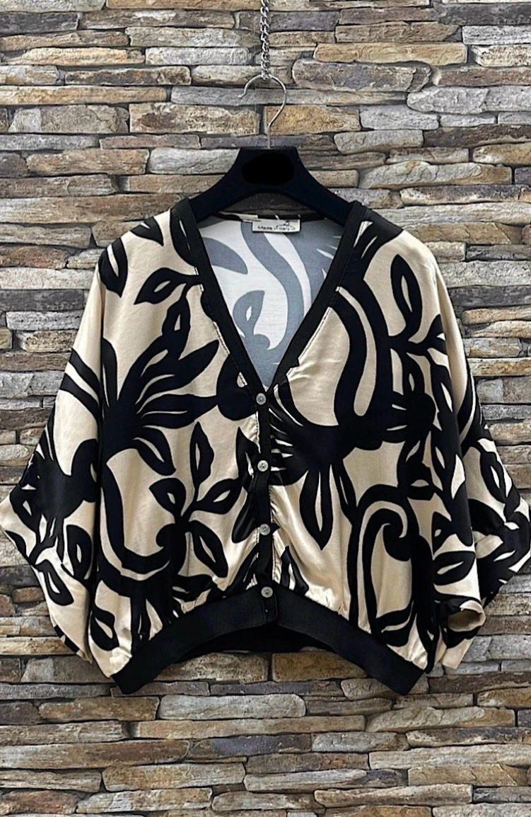 Korte GILET Voor Danes- Satin Look Kimono Gilet