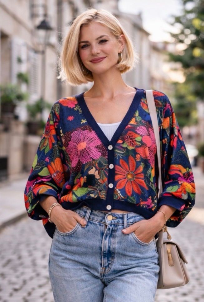 Korte GILET Voor Danes- Satin Look Kimono Gilet