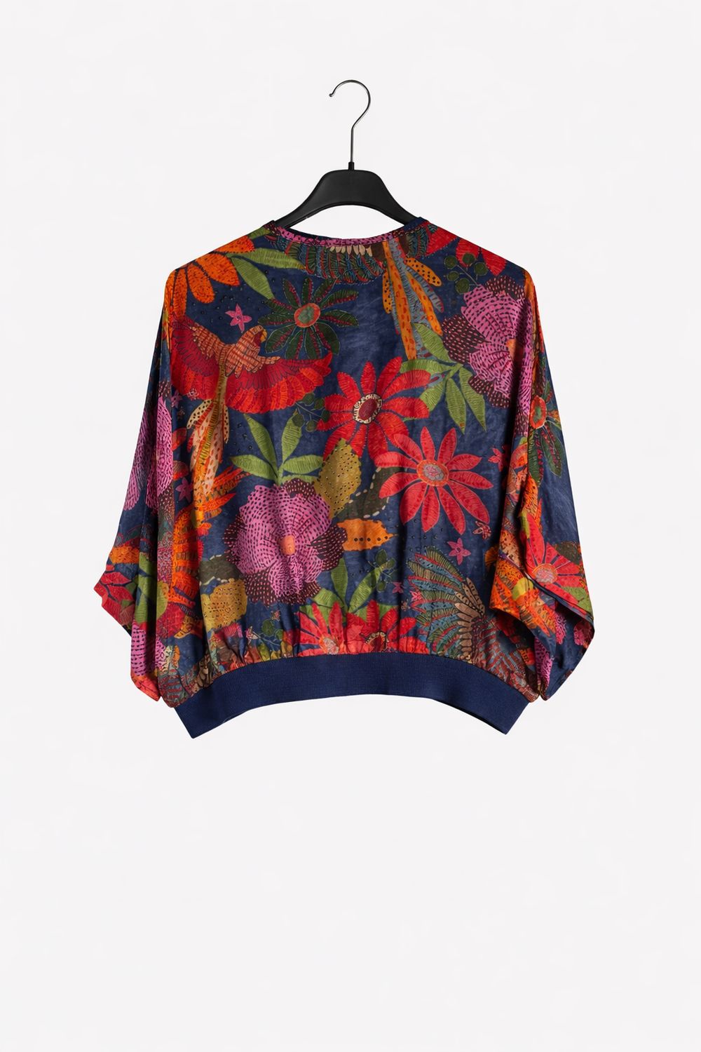 Korte GILET Voor Danes- Satin Look Kimono Gilet