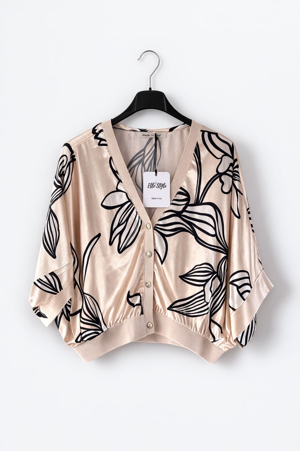 Korte GILET Voor Danes- Satin Look Kimono Gilet