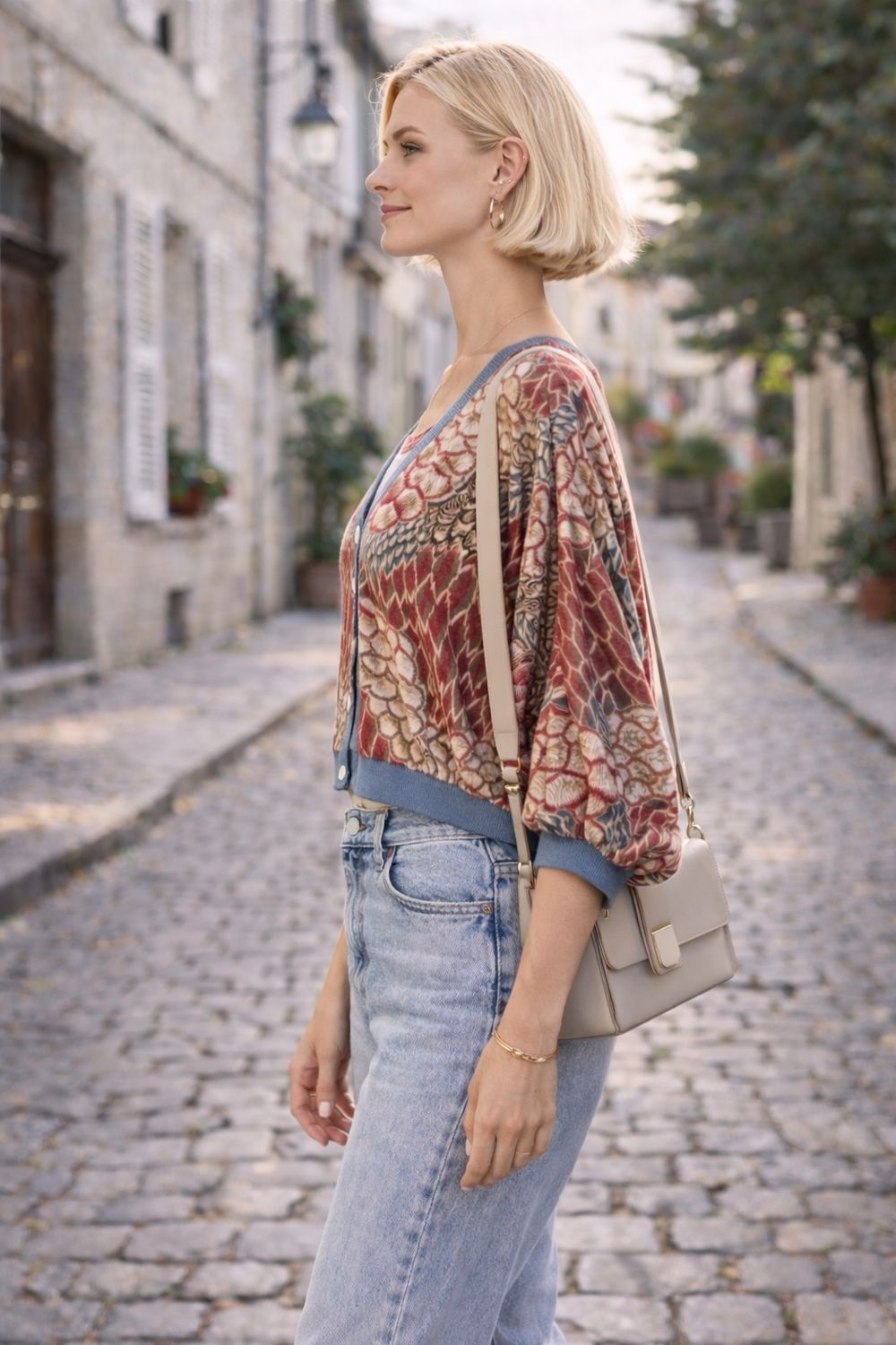 Korte GILET Voor Danes- Satin Look Kimono Gilet