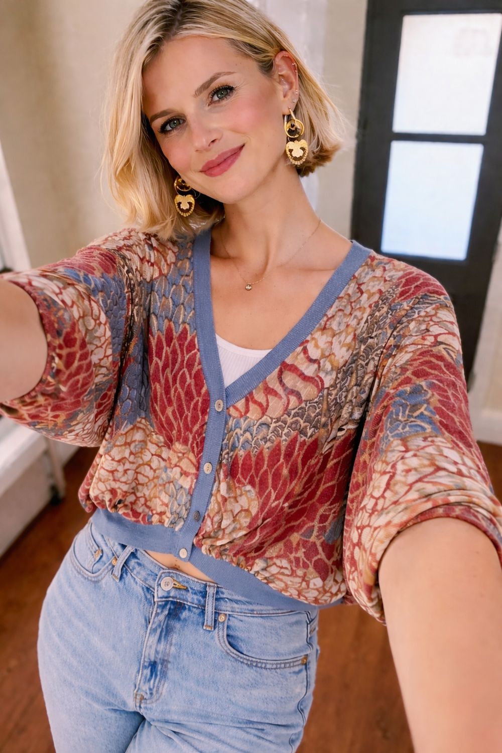 Korte GILET Voor Danes- Satin Look Kimono Gilet