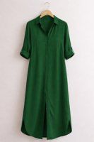 Infinity Me Lange Shirt Jurk – Maxi Hemdsjurk- Casual Chic &amp; Comfort