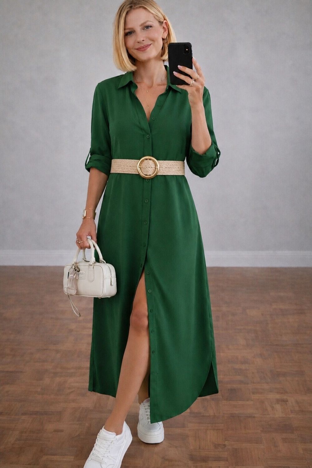 Infinity Me Lange Shirt Jurk – Maxi Hemdsjurk- Casual Chic &amp; Comfort