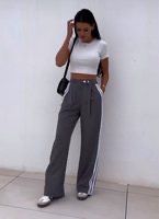 Gestreept casual sportieve broek