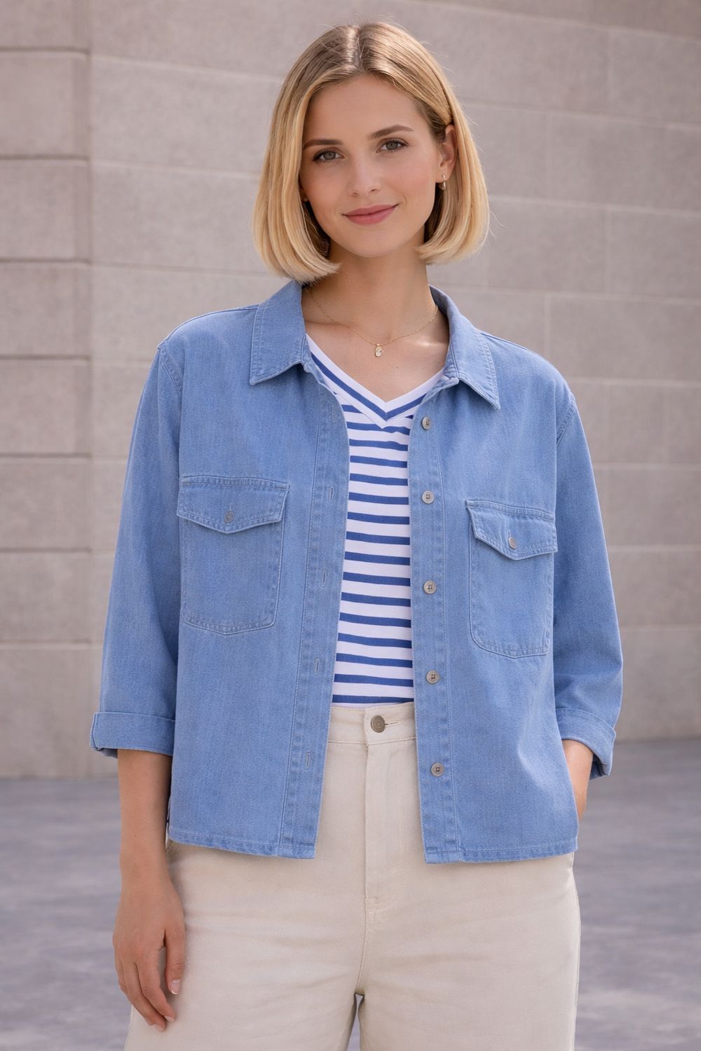 Infinity Me Viscose Jacket met Borduur- Kort Jasje Voor Dames