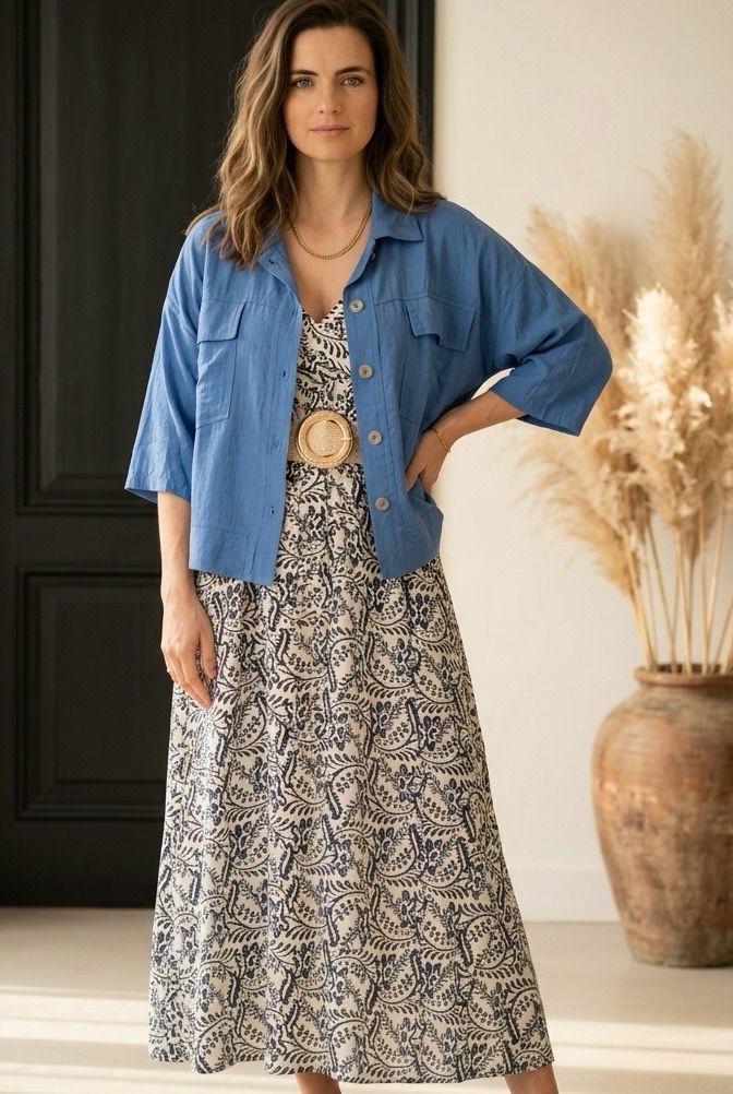 Infinity Me Viscose Jacket met Borduur- Kort Jasje Voor Dames