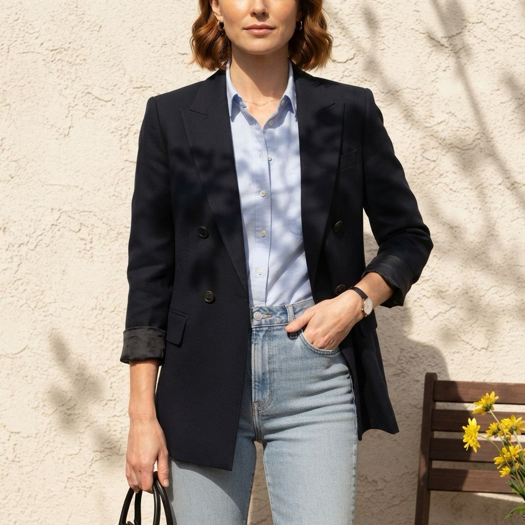 Double Feast Dames Blazer – Elegante Pasvorm – Infinity Me