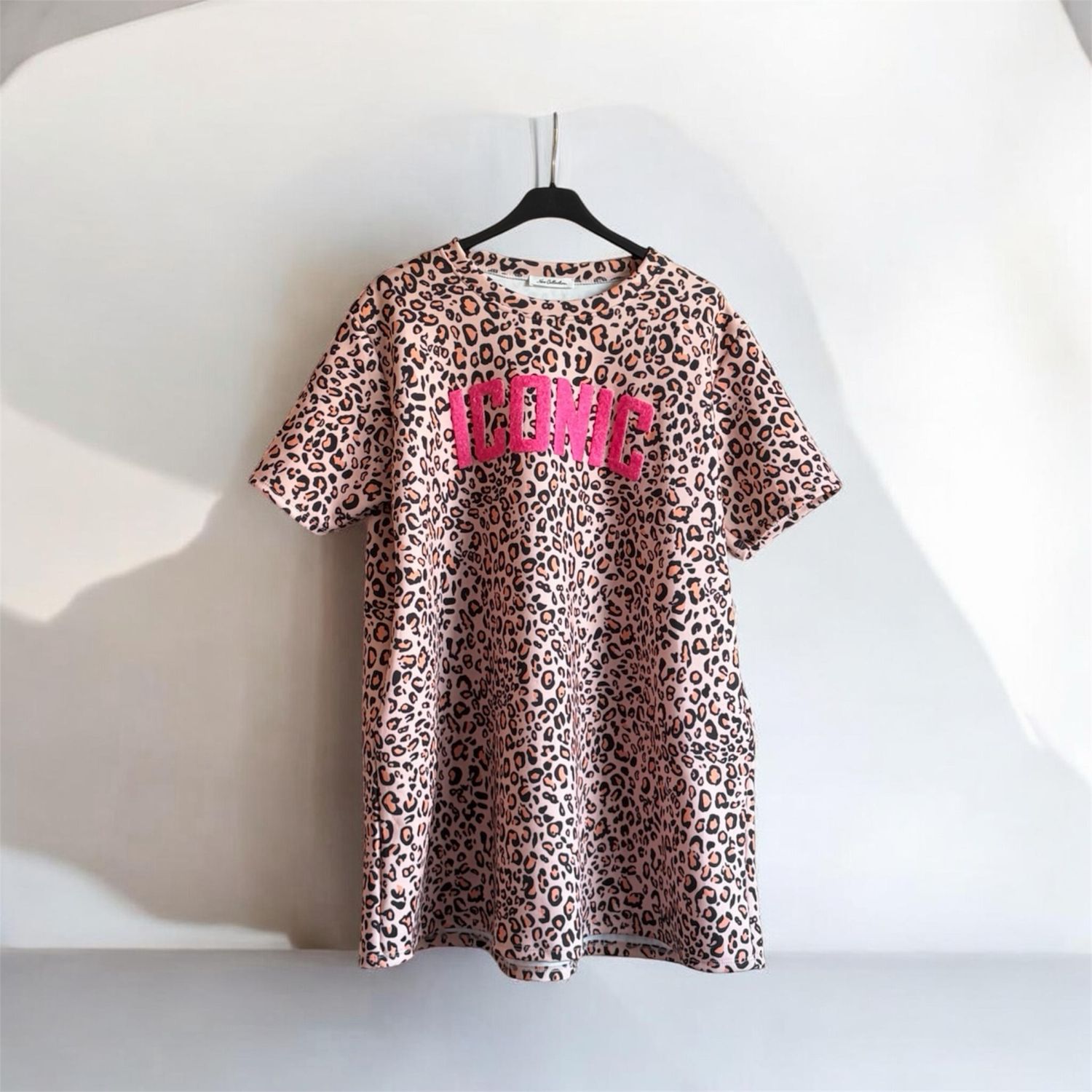Leopard Print T Shirt Jurk