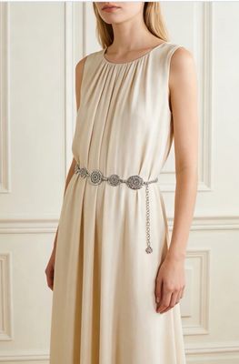 Zilveren kettingriem met muntdetails | Elegant &amp; vrouwelijk