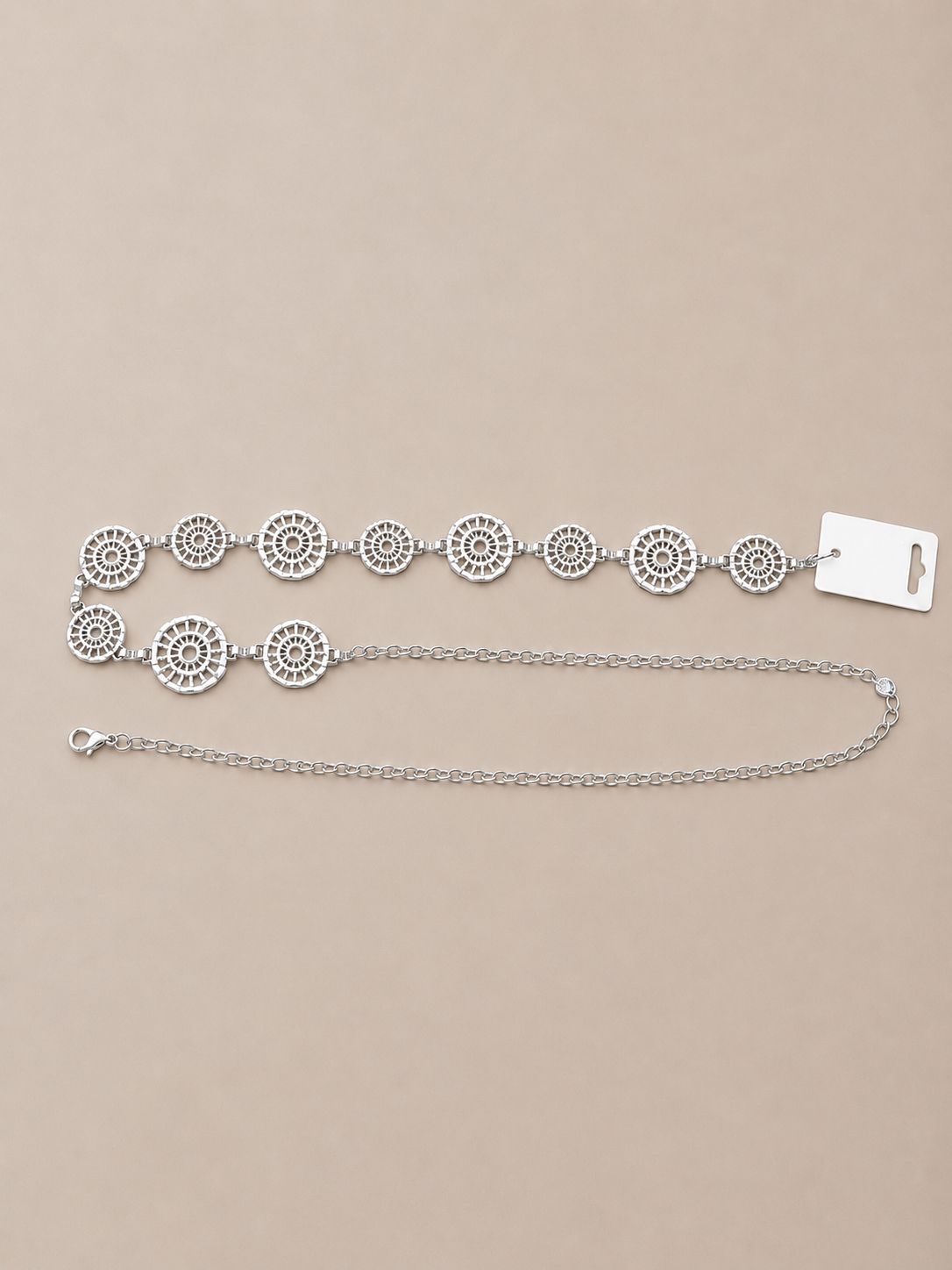 Zilveren kettingriem met muntdetails | Elegant &amp; vrouwelijk