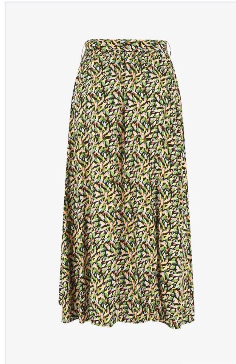 Infinity Me Midi Rok – Groen Print | Comfort Fit &amp; Flatterende Taille