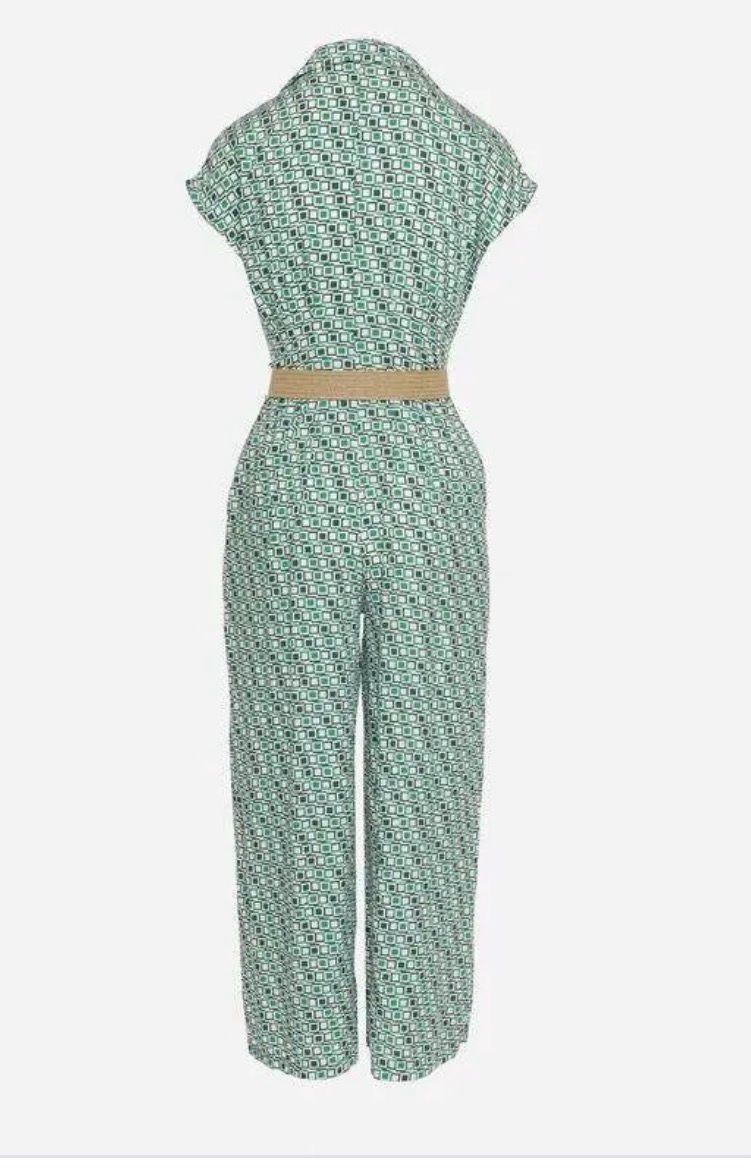 Infinity Me Summer Breeze Jumpsuit – Groene Print | Comfort Fit &amp; Flatterende Taille
