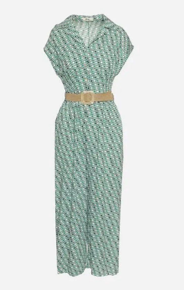 Infinity Me Summer Breeze Jumpsuit – Groene Print | Comfort Fit &amp; Flatterende Taille