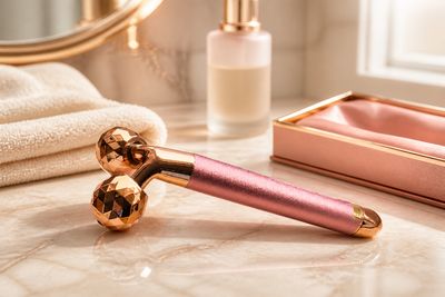 Vibrerende &amp; Roterende Gezichtsmassage Tool – Luxe Beauty Roller voor Ontspanning &amp; Huidverzorging