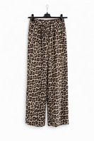 Katoen gaas Hemd En Losse Broek Met Elastische Taille- Leopard Print