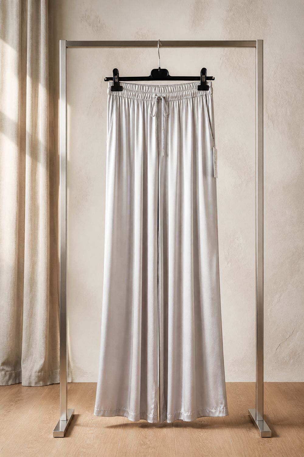 Loose Fit Broek- Satin Look Viscose