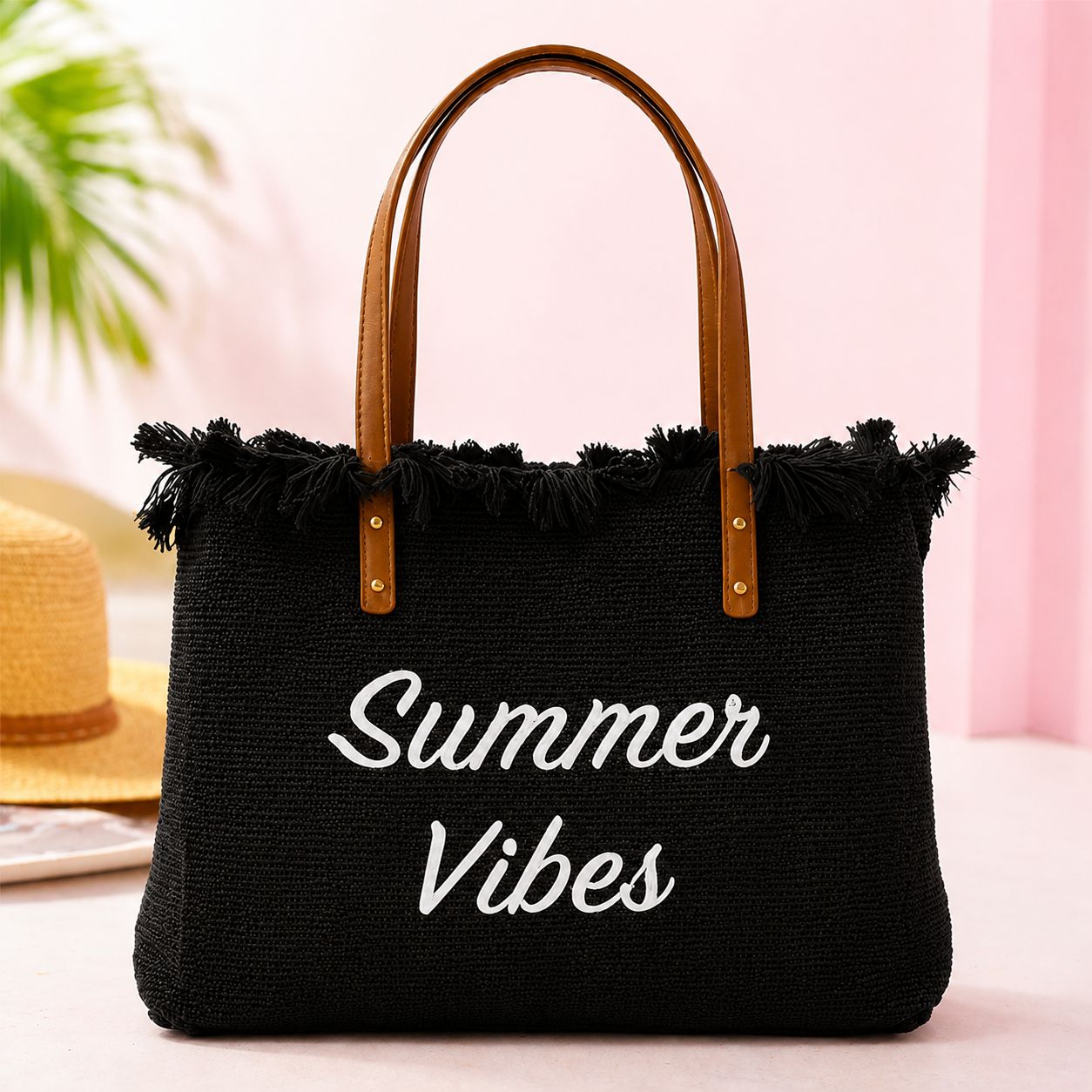 Strandtas Met Rits- Grote Shopper- Katoen