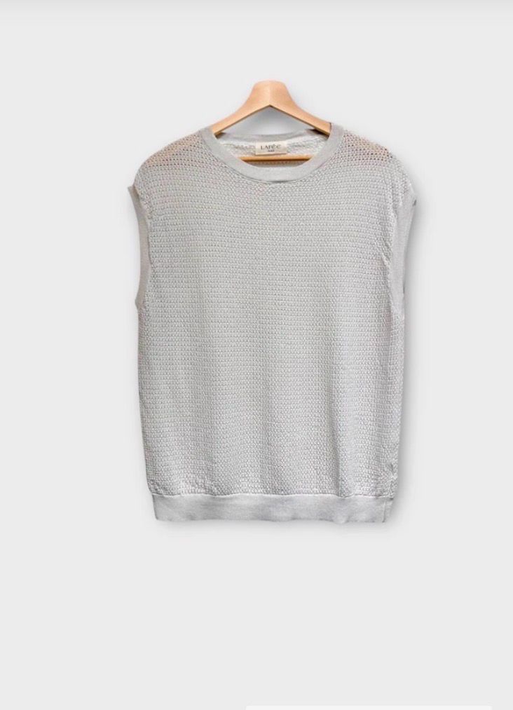 Mouwloze Top/ Sweater In Sparkling Viscose