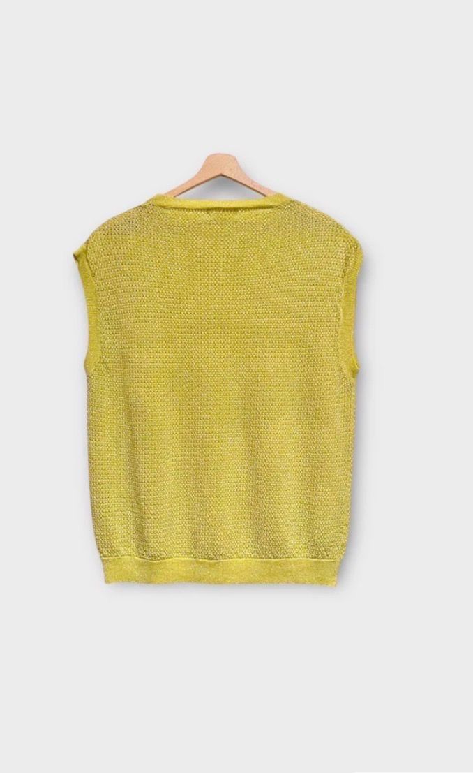 Mouwloze Top/ Sweater In Sparkling Viscose