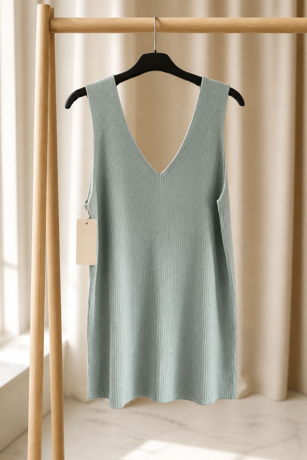Viscose Knit Tank Top - Zomerse V Hals Top