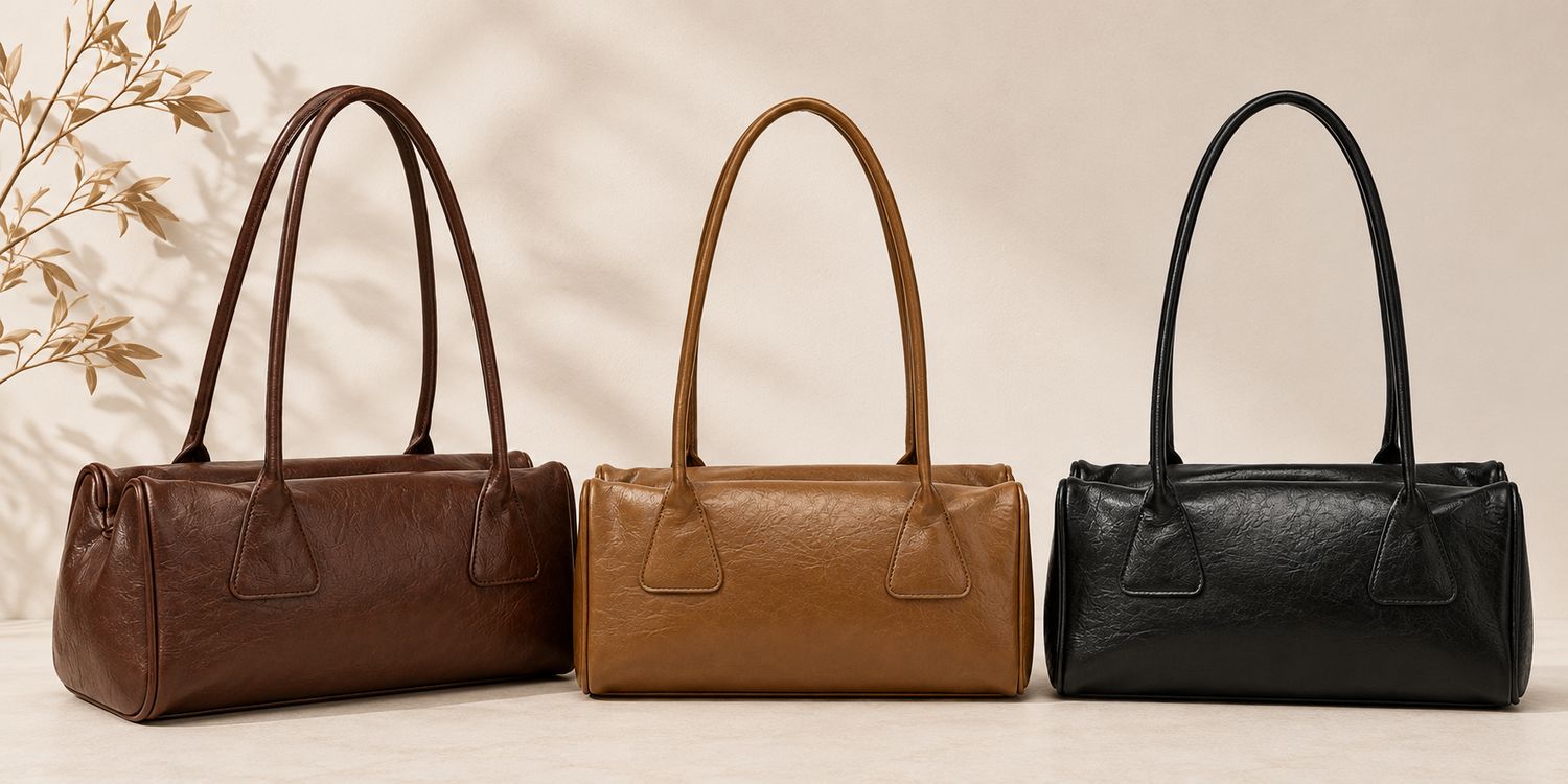 Vintage Cylinder Handtas – Luxe Minimal Bag