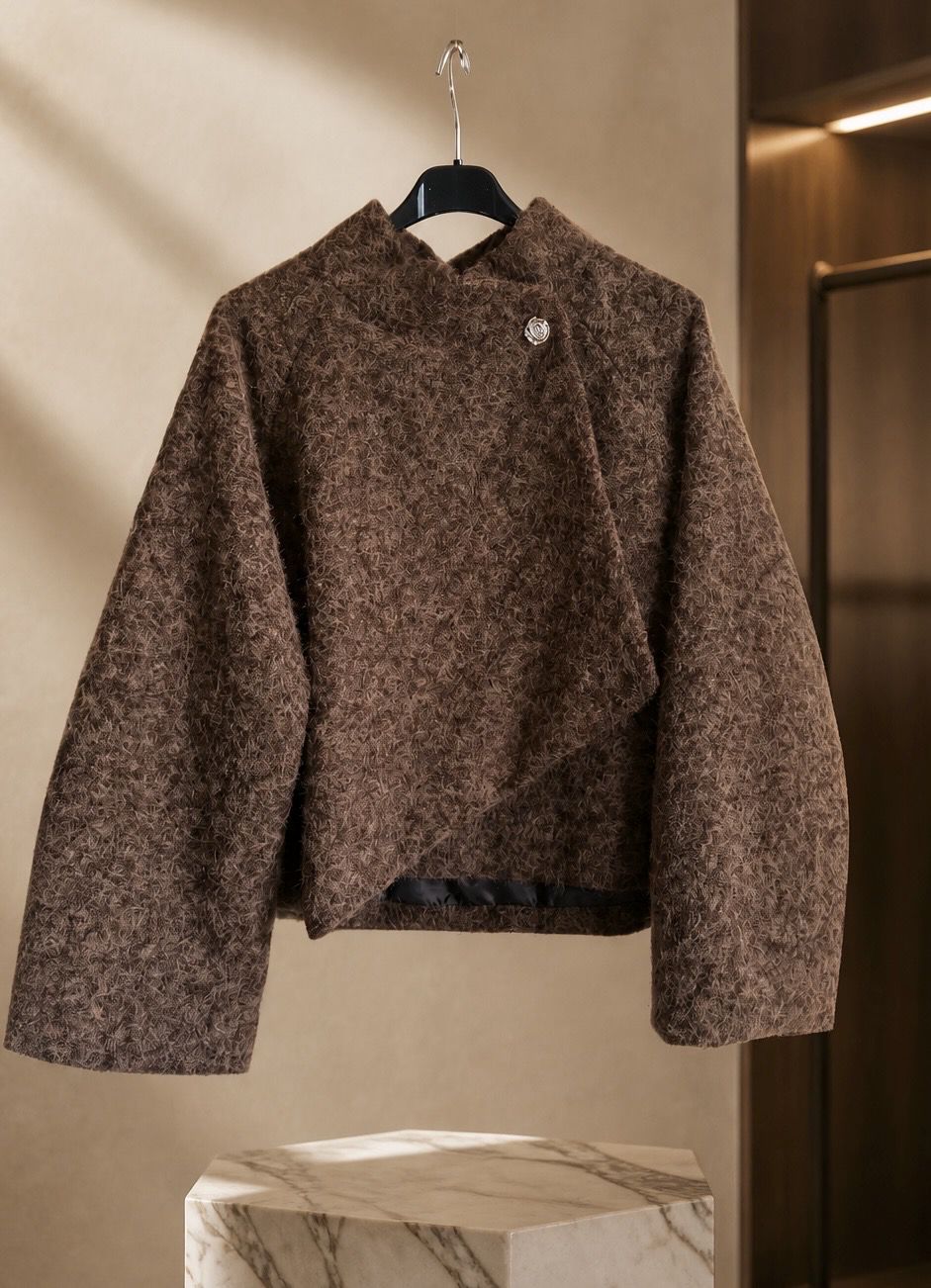 Palazzo Broek Jeans look- Coltrui - Bouclé Capejas En Tas