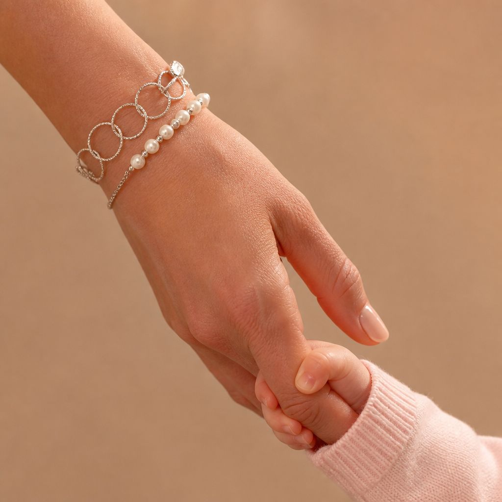 Sieraden Set- Armbanden set - stainless steel zilverkleurig armband set