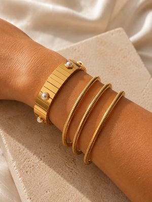 Sieradenset - Armbanden Set- Stainless Steel Armband Set